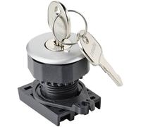TruComponents Key Switch, flush, 1x90°, Non-Illuminated