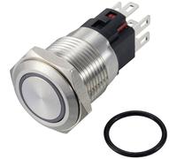 TruComponents Pushbutton ,Panel Mount,Off/On,SPDT,Solder,IP65