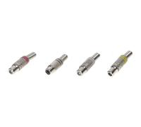 TruComponents RCA Connector,Mono Red/Black/Yellow/White 4 pc(s)