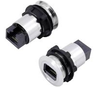 TruComponents RJsocket Socket, built-in Silver