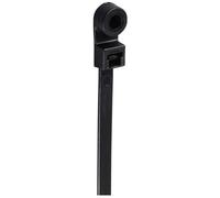 TruComponents Screw mounted cable ties 400mm 7.6 Blk Chem/UV-res 100pcs 40609