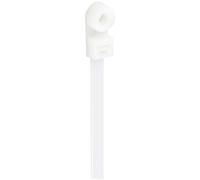 TruComponents Screw mounted cable ties 400mm 7.6 Ecru Chem-res 100pcs 40607