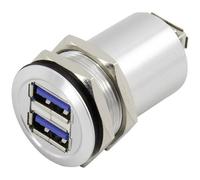 TruComponents USB A double mounted skt 3.0