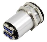 TruComponents USB A double mounted skt 3.0