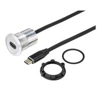 TruComponents USB skt, built-in USB-C® skt Panel thickness 1-10 mm