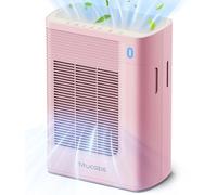 Trucozie Air Purifier for Home Large Room Bedroom Up to 1937 Ft² in 1 Hr With Double-sided Air Inlet, Air Quality and Light Sensors, HEPA Sleep Mode for Allergies, Dust, Pollen, Pet Hair, Pink