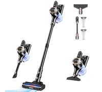 Trucozie Cordless Vacuum Cleaner, 8-in-1 Lightweight Stick Vacuum with 45mins Runtime, Powerful Suction, Vacuum Cleaners for Home, Hardwood Floors, Carpet, Pet Hair, Black