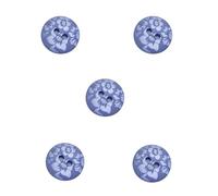 Trucraft - 15mm Floral Damask - Two Hole Buttons - Airforce Blue - Pack of 5 - for Sewing Knitting Craft