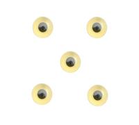 Trucraft - 15mm - Traditional Sew on Amber Eye Shank Buttons - Pack of 5