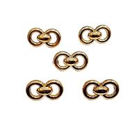 Trucraft - 18mm Gold Chain Link Flat Shank Buttons - Pack of 5