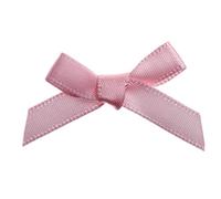Trucraft 3cm Satin Ribbon Mini Craft Bows Baby Pink Pack of 20