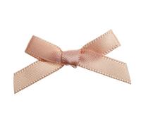 Trucraft 3cm Satin Ribbon Mini Craft Bows Peach Pack of 20