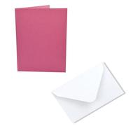 Trucraft - A6 Blank Cards and Envelopes - Candy Pink - Pack of 10