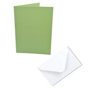Trucraft - A6 Blank Cards and Envelopes - Lime Green - Pack of 10