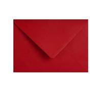 Trucraft - Deep Red Matte Envelopes 5" x 7" 133mm x 184mm - Pack of 25 - for Greeting Cards, Christmas Cards, Wedding Invitations, and All Types of Crafts