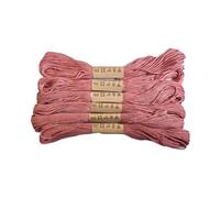 Trucraft - Embroidery Cross Stitch Thread - Colour Safe Floss - 6 Skein Pack - Antique Pink