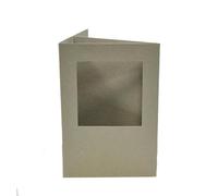 Trucraft - Recycled - Tri Fold A6 Square Aperture Cards with Envelopes - Pack of 5