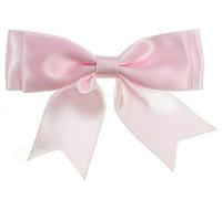 Trucraft - Satin Ribbon Double Craft Bows - 8.5cm Wide - Pack of 5 - Baby Pink