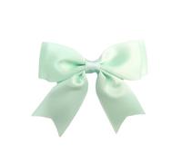 Trucraft - Satin Ribbon Double Craft Bows - 8.5cm Wide - Pack of 5 - Mint Green
