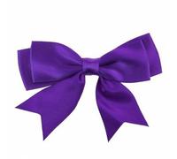 Trucraft - Satin Ribbon Double Craft Bows - 8.5cm Wide - Pack of 5 - Purple