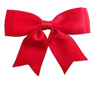 Trucraft - Satin Ribbon Double Craft Bows - 8.5cm Wide - Pack of 5 - Red