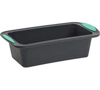 Trudeau Structure Silicone Bakeware, 8.5 x 4.5 Loaf Pan, Mint/Black