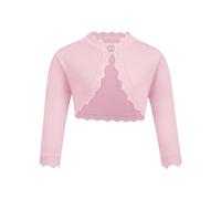 trudge Girls Knitted Bolero Cardigan One Button Pink 9-10 Years