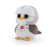 Trudi 51254 Small Approx. 9 cm, Size XXS, Soft Toy with Soft Materials and Lovely Details, Washable Plush Toy, Cuddly Toy for Children and Babies, Owl Grey/White, 6 x 9 x 5 cm