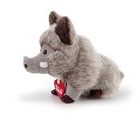 Trudi 51283 Trudini Wild Boar Plush Toy Approx. 17 cm, Size XS, Fluffy Stuffed Toy with Soft Materials, Plush Toy with Lovely Details, Washable, Cuddly Toy for Children and Babies, Brown