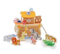 Trudi Noah's Ark (24 pcs) | Sevi | Wooden toys for children from one year onwards. Gifts for newborn | 24x24x17cm | Infant toys | model 88015
