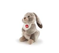 Trudi Plush, Brown Lino Hare - Soft and Cuddly Stuffed Animal Toy, Fire Retardant Polyester, Machine Washable, For Kids & Adults, Christmas, Birthday - 18x29x22 cm
