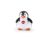 Trudi Plush Pino the Penguin - Soft and Cuddly Stuffed Animal, Fire Retardant Polyester, Machine Washable, for Kids & Adults - 15x19x15 cm, Made in Italy