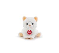 Trudi Puppies Plush Cat Baby Cat - Soft Toy with Realistic Details, Fire Retardant Polyester, Washable, Cuddly Toy for Children and Adults, 16x16x16 cm, White