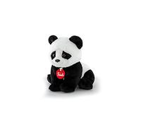 Trudi Puppy Panda Plush Toy - Soft Puppy Stuffed Animal, Fire Retardant Polyester, Washable, for Christmas and Birthdays, Made in Italy Tradition, 16x18x16 cm