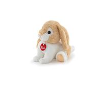Trudi Puppy Rabbit Plush Toy - Soft Puppy Stuffed Animal, Fire Retardant Polyester, Washable, for Christmas and Birthdays, Made in Italy Tradition, 15x18x17 cm