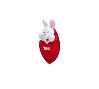 Trudi Rabbit Heart Handbag Plush Gifts for Valentine's Day Plush Toys 8.5 x 16.5 x 7 cm Size XXS Sweet Collection Model 51378