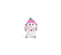 Trudi Sheep with Flower, Spring Plush Toy with Flower, Spring Collection, Easter Plush Toy, 6 x 10 x 6 cm, Size XXS, Sweet Collection, Model 51380