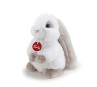 Trudi TUD23704 Rabbit White/Grey Small, soft toy, for kids of all ages.