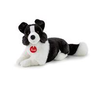 Trudi TUDN8000 Dog Border Collie Plush Toy, White, Black, M