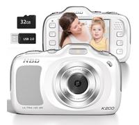 True 4K Digital Camera 64MP with 16X Zoom Auto Focus, Vlogging Camera for Beginners with 32GB Card, Beauty Mode, Ultra Compact Portable Cameras for Photography Adults Teens (White)