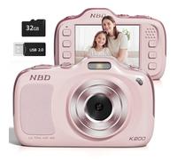 True 4K Digital Camera 64MP with 16X Zoom Autofocus, Vlogging Camera for Beginners with 32GB Card, Beauty Mode, Ultra Compact Portable Cameras for Photography Adults Teens (Pink)