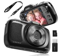 True 4K Digital Camera with Beauty Mode, 64MP Vlogging Camera for Beginners,16X Zoom, Anti-Shake & Autofocus, 32GB Card, 120g Ultra Compact Portable Cameras for Photography QS-US-K200-BB-N4-A-2508