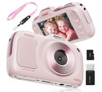 True 4K Digital Camera with Beauty Mode, 64MP Vlogging Camera for Beginners,16X Zoom, Anti-Shake & Autofocus, 32GB Card, 120g Ultra Compact Portable Cameras for Photography QS-US-K200-PP-N4-A-2508