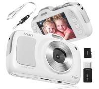 True 4K Digital Camera with Beauty Mode, 64MP Vlogging Camera for Beginners,16X Zoom, Anti-Shake & Autofocus, 32GB Card, 120g Ultra Compact Portable Cameras for Photography QS-US-K200-WW-N4-A-2508