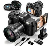 True 5K 64MP Digital Camera for Photography (Black)
