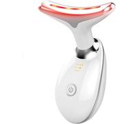 True Beauty Glow Facial Massager, 7 Color Neck Face Device, Anti-Wrinkle Anti-Aging Lift Device for Skin Care (White)