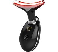 True Beauty Glow Facial Massager, 7 Color Neck Face Massager, Face Massager, Anti-Wrinkle Face Device, Face Lift Device Anti-Aging, Face Massager Facial and Neck Massager for Skin Care (Black)