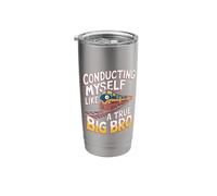 True Big Bro Conductor Railroading Operator Model Train Stainless Steel Insulated Tumbler