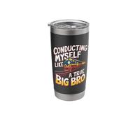 True Big Bro Conductor Railroading Operator Model Train Stainless Steel Insulated Tumbler