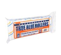 True Blue 4" Professional Paint Roller Covers, 4 Inch, Best for All Types of Painting Surfaces, Refill Bulk Pack (20, 3/8" Nap)